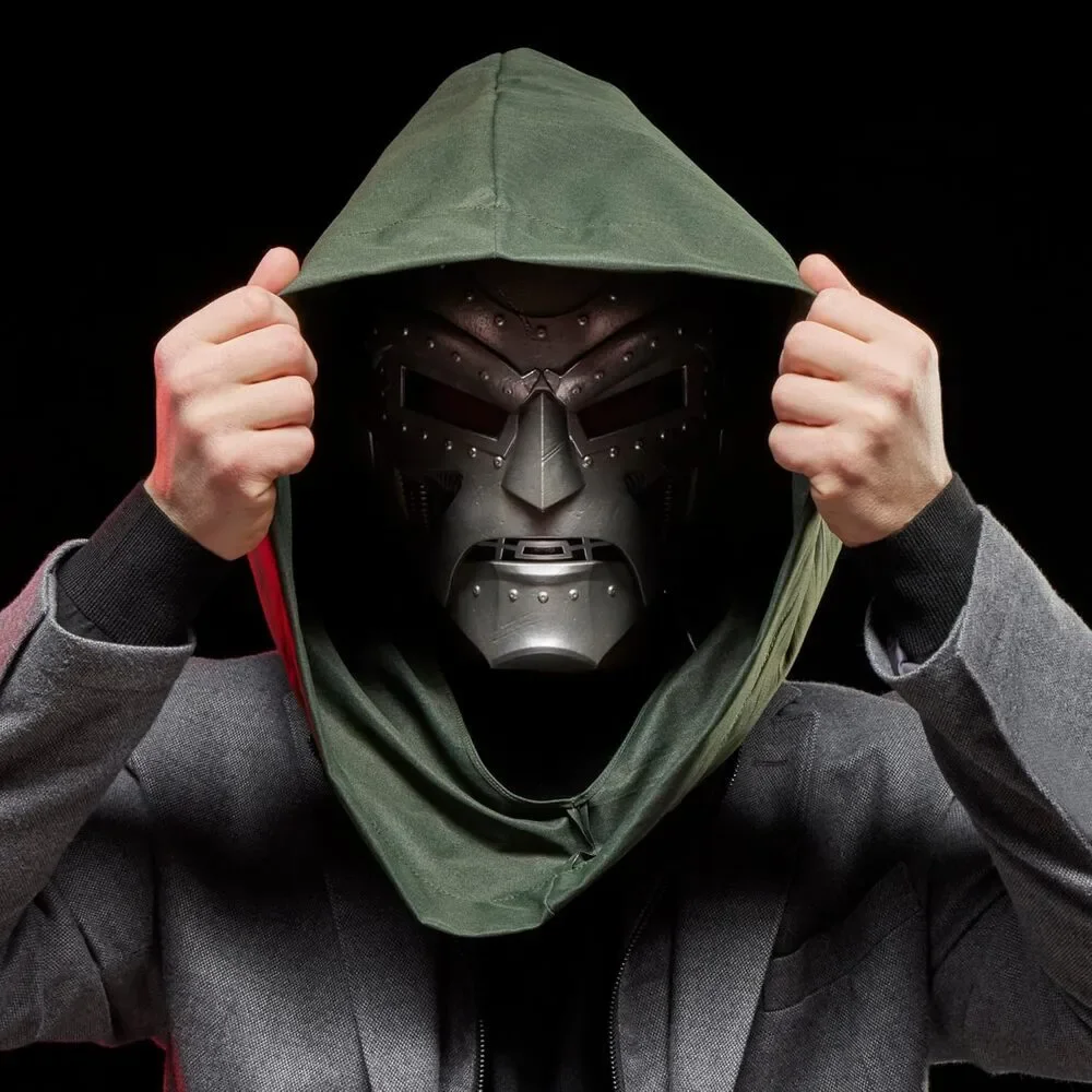 Marvel Legends Doctor Doom Helmet Adult Gray Roleplay Collectible Mask Gear